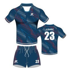 Factory-made rugby clothes short-sleeved sports suits for men and women, and quick-drying training clothes for moisture